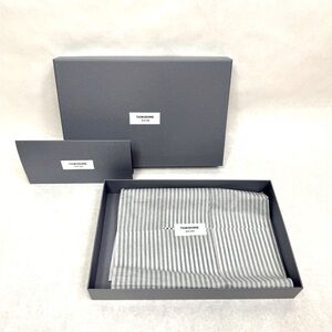 THOM BROWNE Empty Gift Box - Texture Gray - 13.75 x 9 x 2